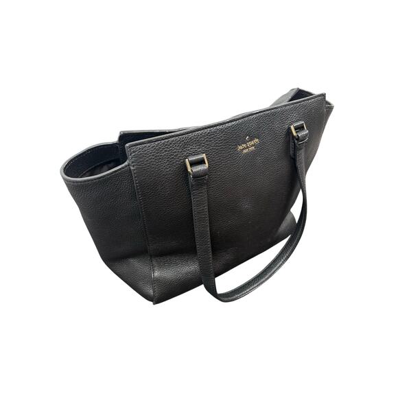 Kate Spade Montgomery Street Tote Shoulder Bag Luxury Designer Leather Black - Picture 7 of 7